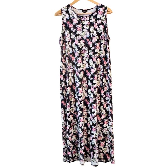 J. Jill Dresses & Skirts - J. Jill Wearever Collection Womens‎ Floral Boho Dress Size M Midi Beach Resort